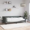 Vidaxl Sofa Z Materacem Do Spania, Ciemnoszara, 90X200 Cm, Tkanina