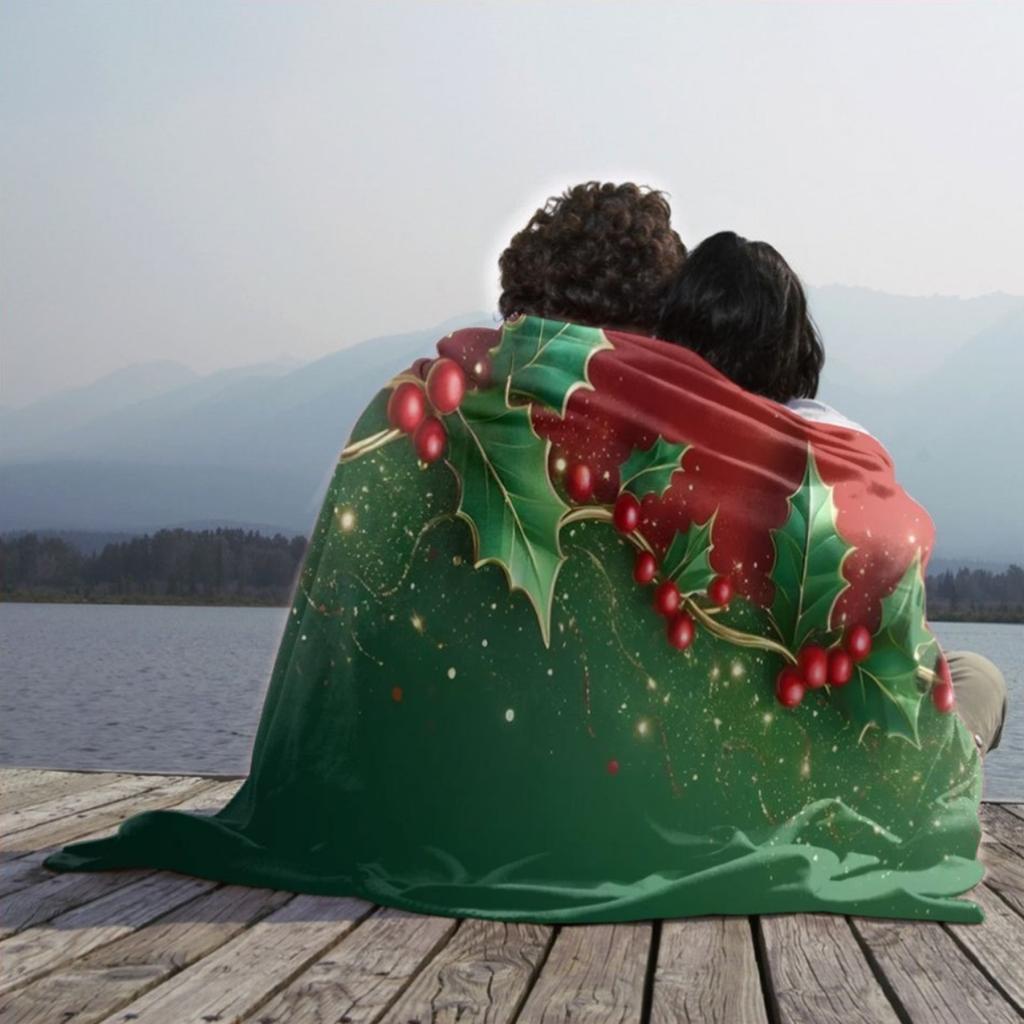 Celebrate Christmas with personalized patterned flannel blankets - perfect for beds, sofas, offices, travel, decorating, chairs