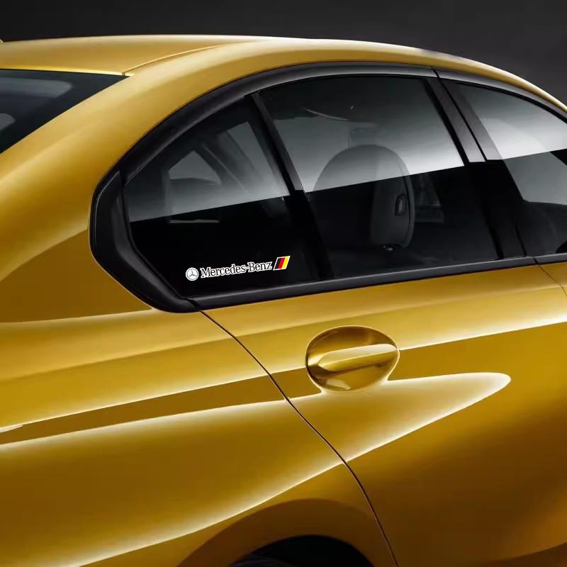 EXY1 2025 Hot 4Pcs Car Styling Door Handle Stickers Vinyl Decoration For Mercedes Benz AMG GLE GLS CLS GLC CLA GLA GLK ML C197 R231 W