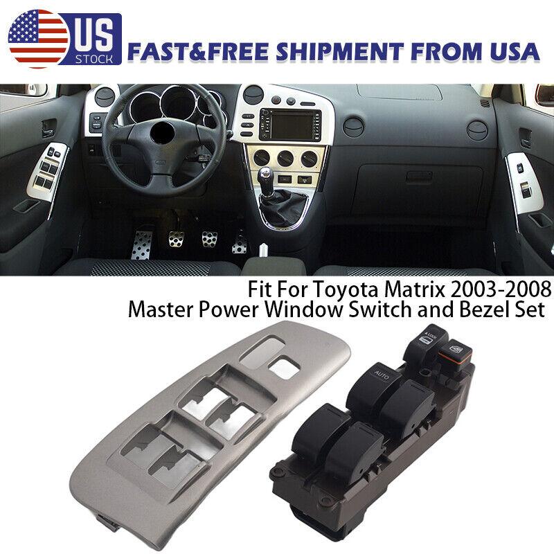 Для TOYOTA MATRIX 2003-2008 Блок управления стеклоподъемниками водительской двери (главный) + Комплект облицовки