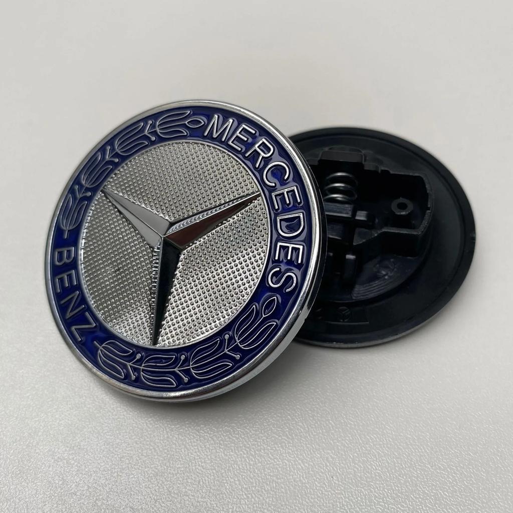 Heet 1 ST 56mm Auto Motorkap Embleem Badge Motorkap Embleem Cover Voor Mercedes Benz Brabus AMG W124 W163 W202 W203 W204 W210 W211 W205 Sticker