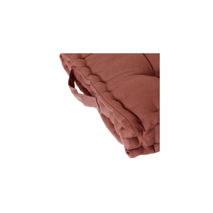 Coussin de sol 40 x 40 x 8 cm Atmosphéra - Terracotta