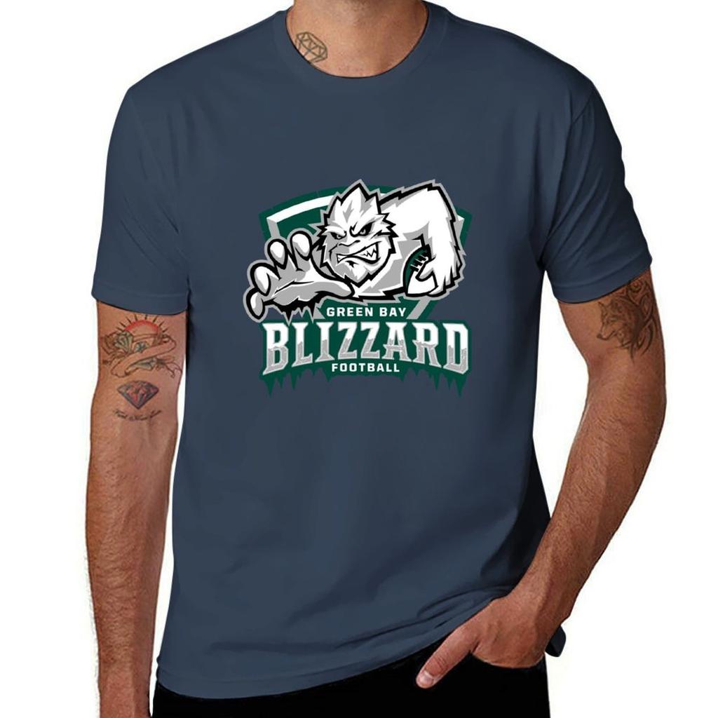Green Bay Blizzard Tshirt Uv Protection Outdoor Tee Shirt