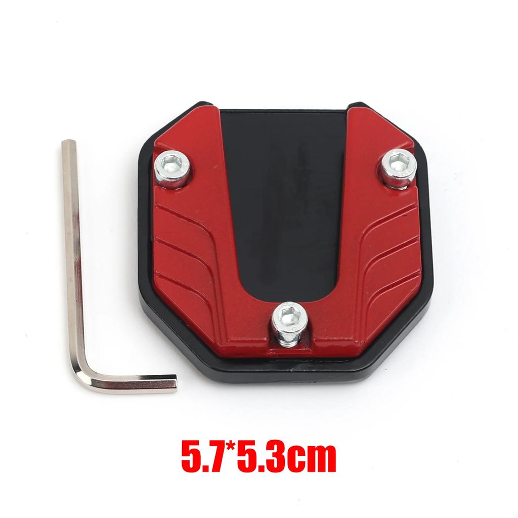 Motorcycle Bike Parking Kickstand Extender Foot Side Stand Pad Support Plate Motorbike Accessories