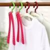 10Pcs Anti-Slip Folding Clothes Hangers Rotatable Clothes Holders Clothes Drying Rack  Wardrobe