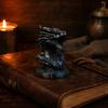 Dragon Head Figurine, 3D Printed Fantasy Dragon Head Statue, Mythical Animal Sculpture for Home Office Desk Decor, Gift for Collectors