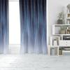 Blackout Jit Gradient Stripe Curtain Privacy Protection Polyester Living Room Decor Curtains Set Of 2 Made With Rod Pocket Washable Area Ready