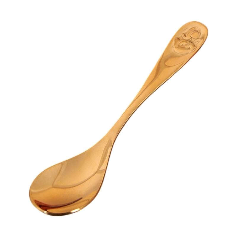 Premium Bronze Soup Spoon Features Detailed Chinese Birth Animal Engravings Ideal For Family Meals And Gift