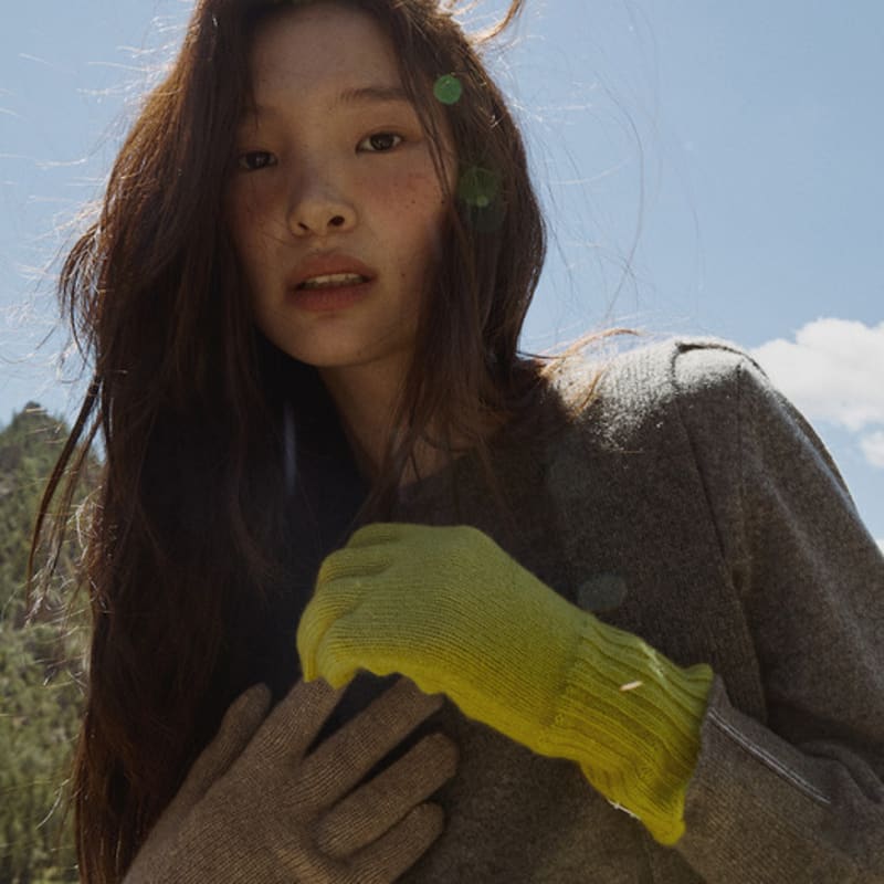 LE CASHMERE Kaschmir Basic Handschuhe (beige) D7HAW25001BEX