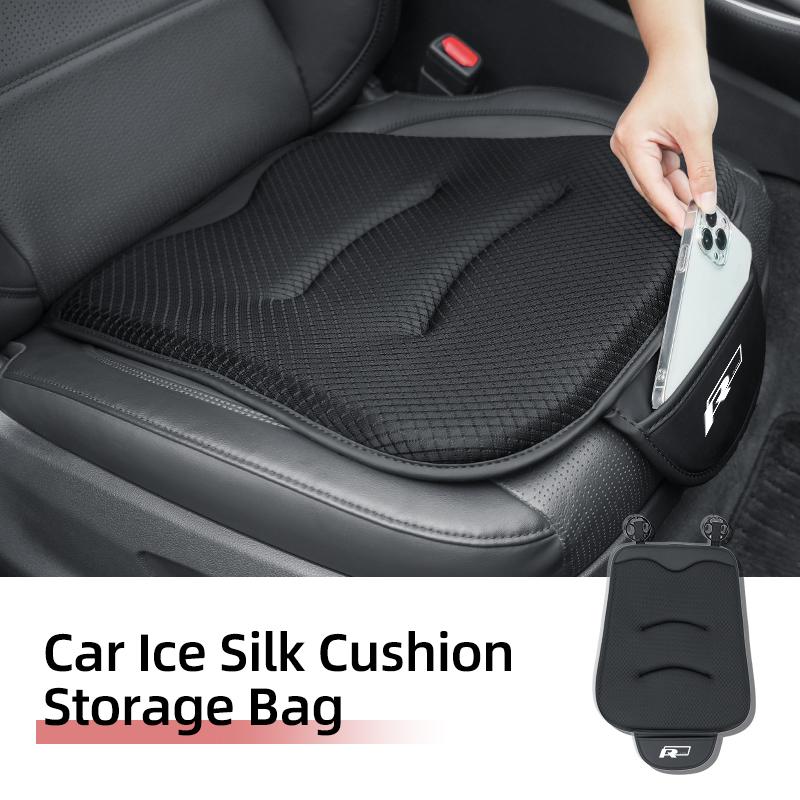 Car Ice Silk Seat Cover Front Seat Cushion Protective Mat Auto Accessories For Volkswagen VW Tiguan CC Jetta Polo Golf Passat QQ8