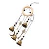 Vintage Distressed Wind with Key, Moon, Star and Bell Ornament for Garden Yard Home Decor