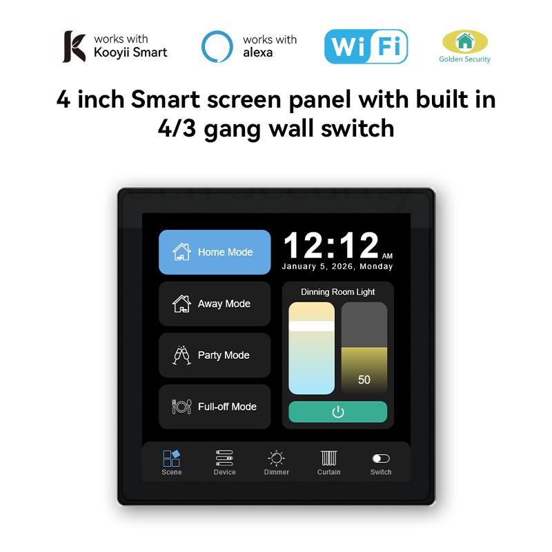 2026 Kooyii 4 Inch Multi-Functional Touch