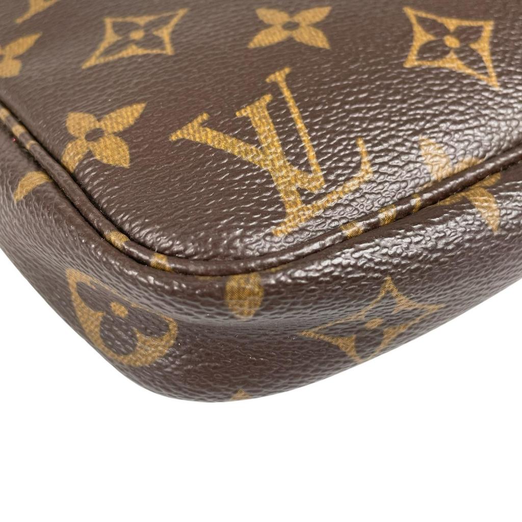 LOUIS VUITTON Pochette Accessoires M58009 Handbag Brown Women used