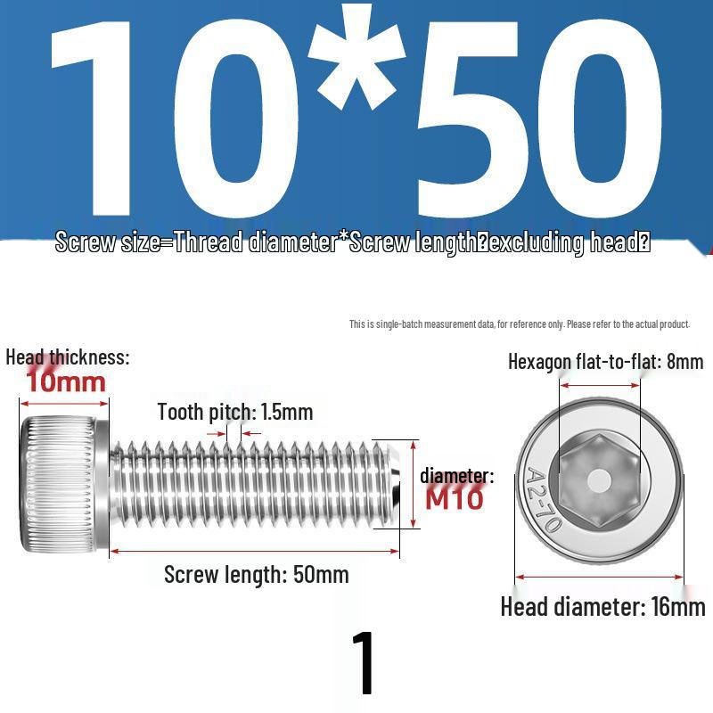 304 Stainless Steel Hex Socket Cap Screw with Extended Thread