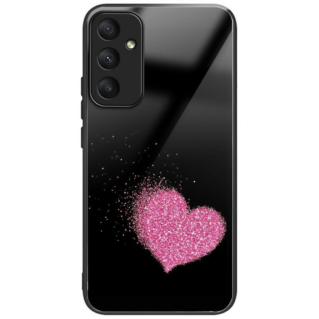 For Samsung Galaxy A56 5G Case Pattern Printing Tempered Glass TPU Drop-Proof Phone Cover