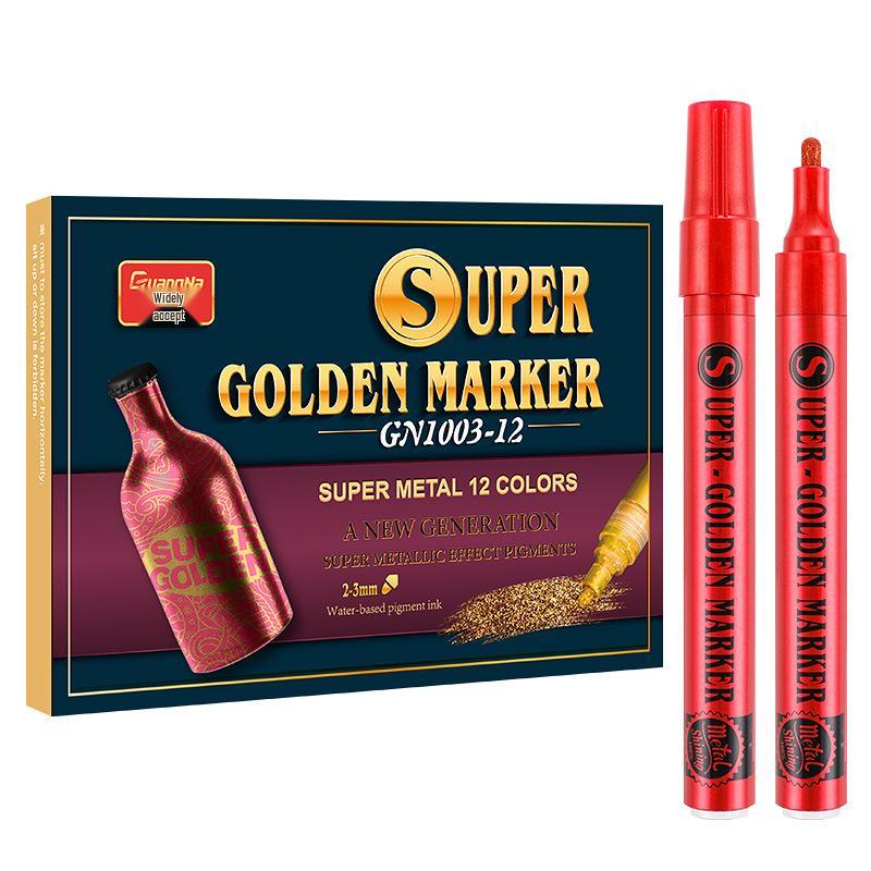 Metallic Color Craft Markers: Water-Based Paint Pens for Albums, Cards, Ceramics, and More
