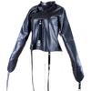 Aisile Black Leather Erotic Restraint Clothing