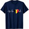 Fun I Love Belgium Pattern Print Kids T-shirt Summer Girls Boys Casual Fashion Tops Kids O-Neck Short Sleeve T-shirt Clothing