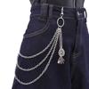 Fashion Versatile Punk Metal Pants Chain Hip Hop Spider Web Pendant Jeans Chain Multilayer Pants Decoration Waist Chains Gifts