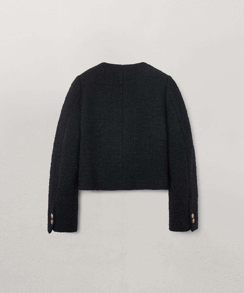 MOAT Diana Button Tweed Jacket (MOAT Black)