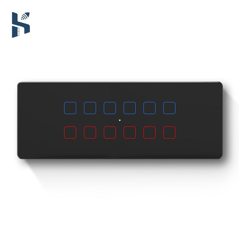 For Tuya WiFi Intelligent Dimming Controller 10gang High-Power Wall Switch 30A with Smart Life App Indian Standard Max Current 1 253x96mm&Indian Standard