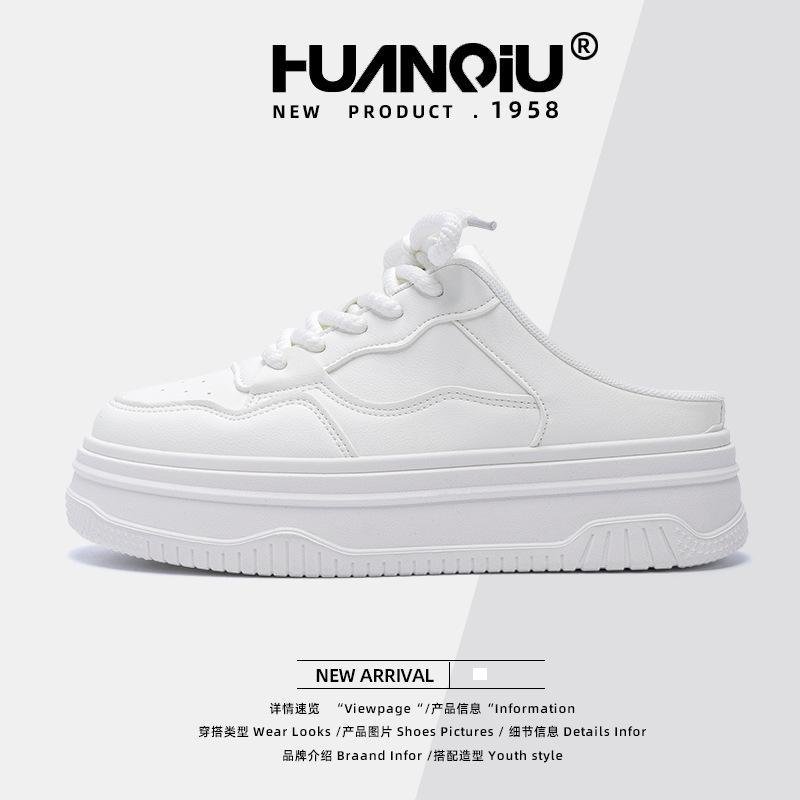 

Глобальные летние толстоподошвенные полушлепанцы женские ZHQ68358Y36 новые студенческие универсальные легкие модные повседневные туфли 40