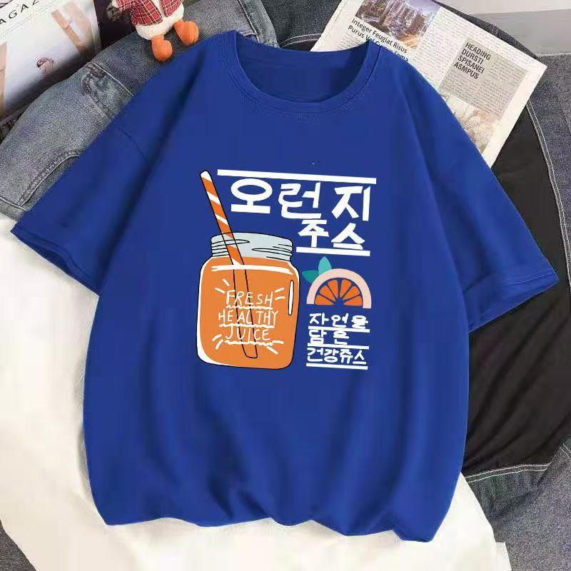 Cotton Simple White Short Sleeve T-Shirt 2025 Summer Loose Round Neck