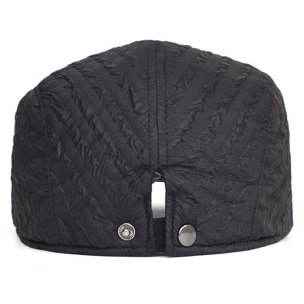Thick Warm Newsboy Cap Winter Men Women Berets Light Vintage Casual Gatsby Flat Hat Peaked Cap Adjustable