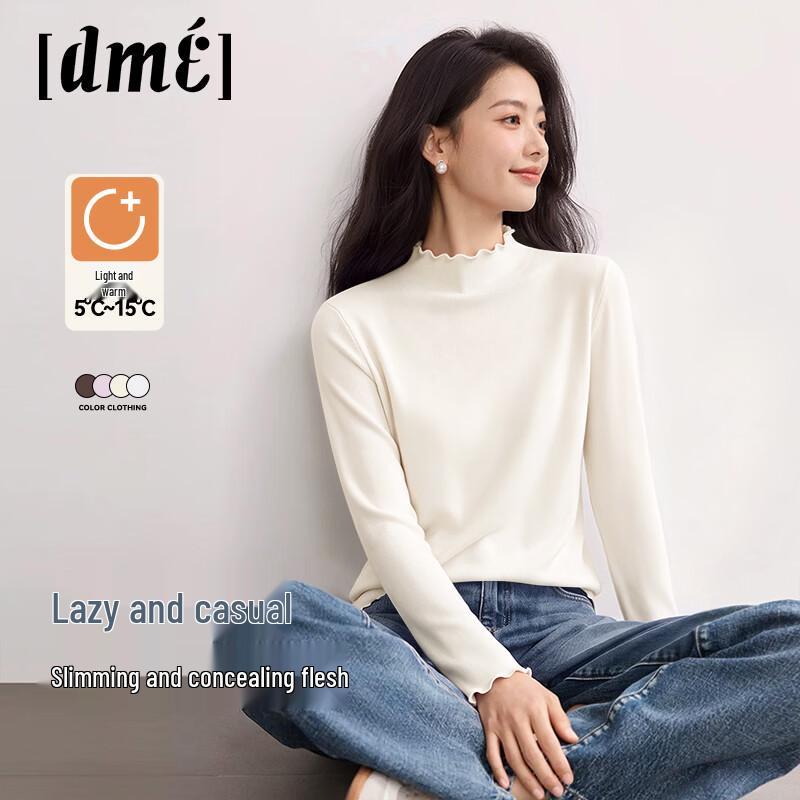 Women's Velvet-Lined Mock Neck Long Sleeve Base Layer Top