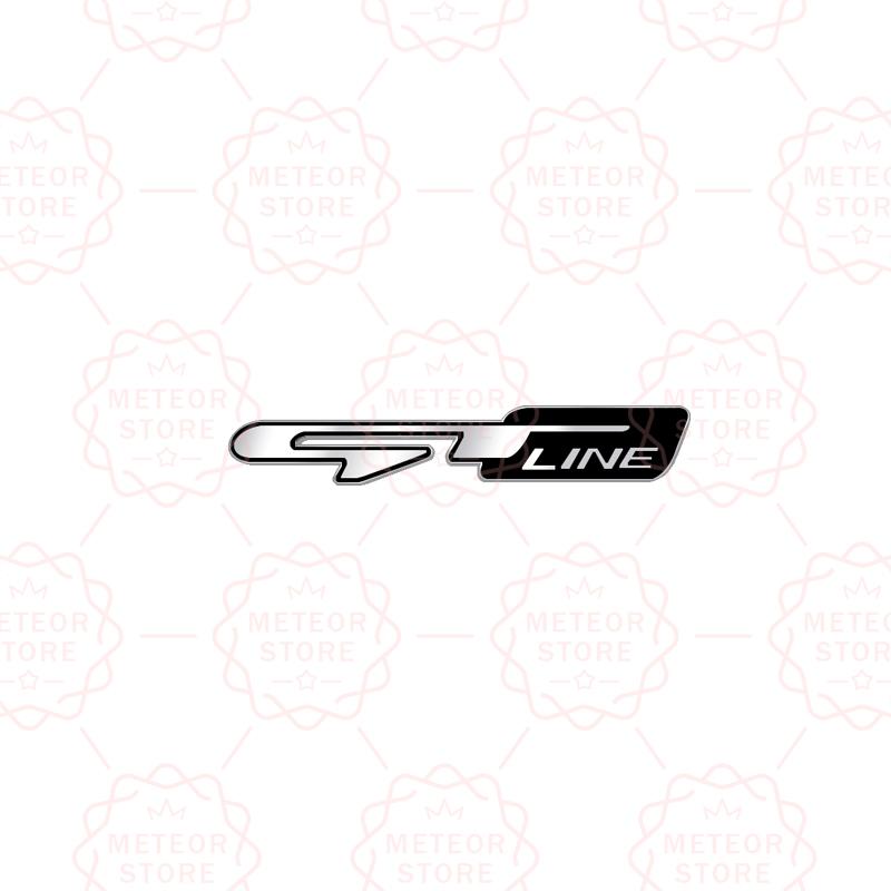 RAWN4 Car Nameplate GT Line Metal Badge Interior Steering Wheel Sticker Emblem For Kia Sorento Sportage Stinger Rio K5 K9 K7 K8 K3 K2