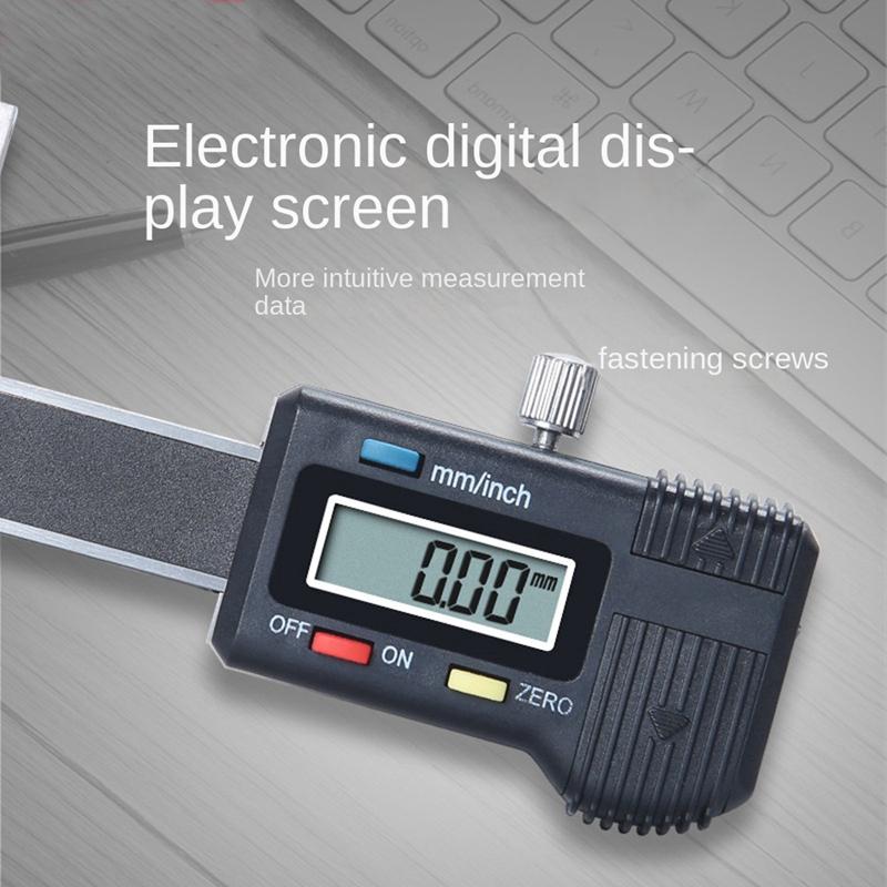 Nový digitální posuvné měřítko 0-25 mm na šperky, Mikroelektronický digitální displej Trojitý použití Pravítko Posuvné měřítko pro měření tloušťky