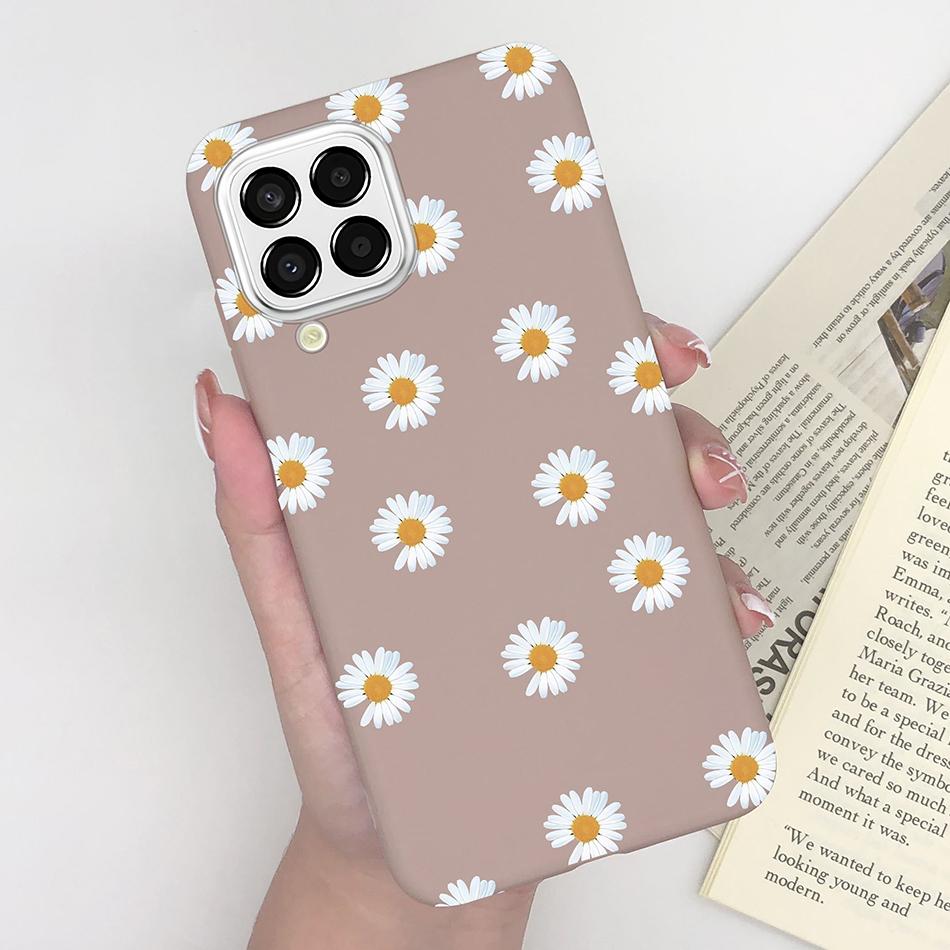 For Samsung Galaxy M33 5G Case Heart Cartoon Silicone Matte Shockproof Phone Cover For SamsungM33 GalaxyM33 M 33 Funda Shell TPU