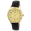 Watch - Q&;Q - Q&Q - 40 Mm Gold Case - Miyota 2035 Quartz Movement - 18 Mm Faux Leather Strap