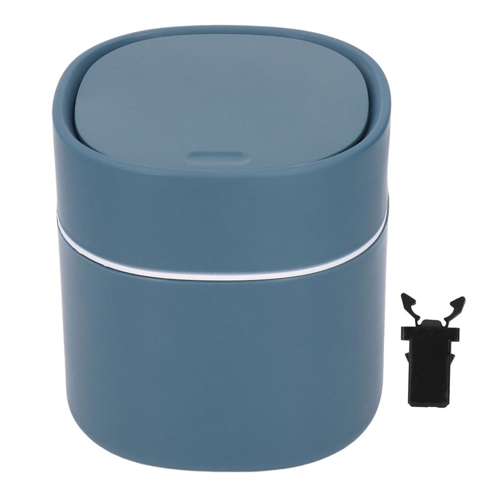 Mini Desktop Trash Can Debris Storage Cleaning Can with Lid for Coffee Table Dressing Table Desktop