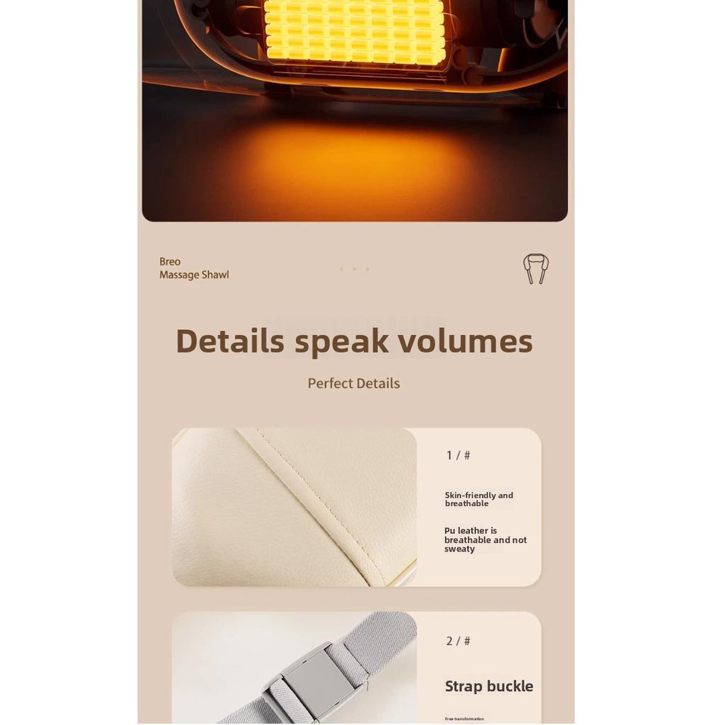 Upgraded Neck and Shoulder Massager, Trapezius Muscle Massage Machine with Heat Therapy, Portable Electric Cervical Massager for Home