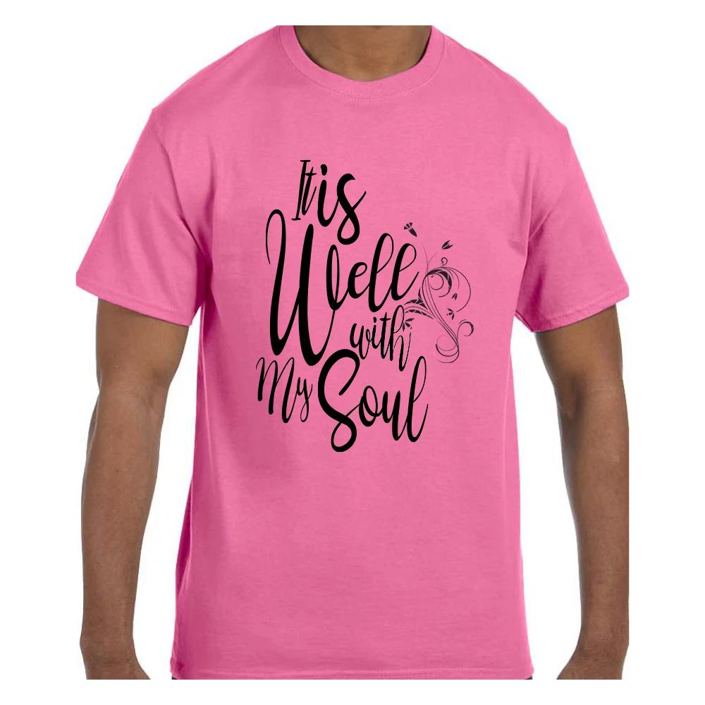 Christian Religious T shirt It Is Well With My Soul 3XL
