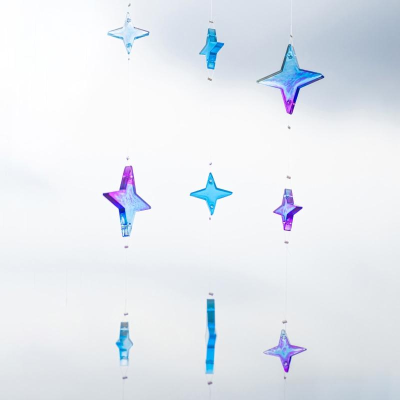 Hjärta Stjärna Epoxihartsform Väggdekoration Hängande Hänge Berlocker Hartsformar för DIY Pärlor Gardin Hantverk