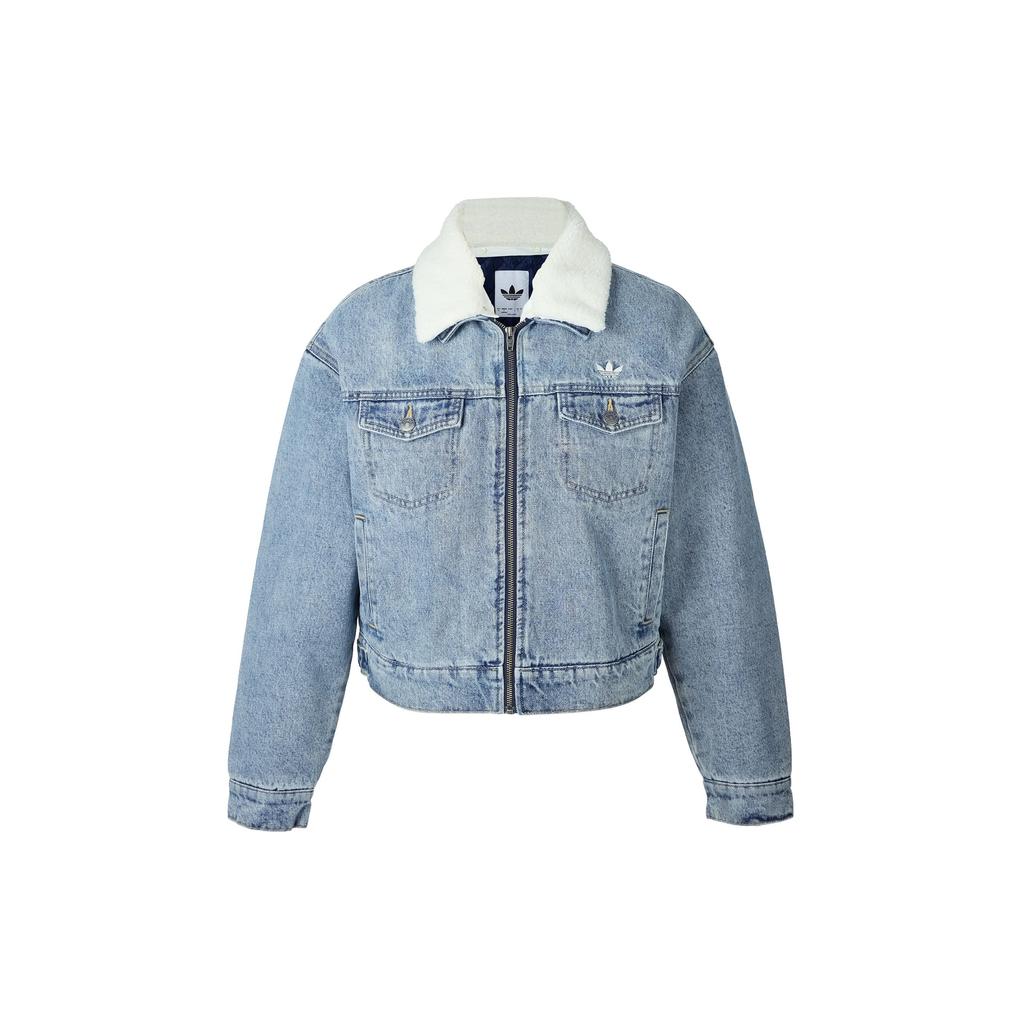 Adidas Originals FW/AW25 Loose Warm Long Sleeve Denim Jacket Women Jacket KC2626