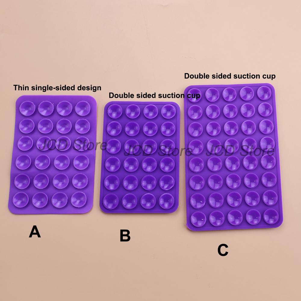 Single-sided Double Side Silicone Suction Pad Mobile Phone Fixture Suction Cup Backed Adhesive Silicone Rubber Sucker Pad Fixed 7