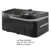 12L/15L Portable Rear Seat Bag Reflective Faux Leather Lengthen Tie Belt Bike Trunk