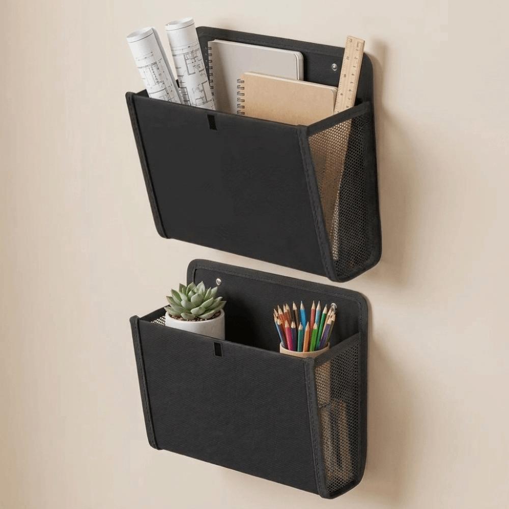 Mesh Pocket Oxford Cloth Door Organizer Large Capacity Wall-Mounted Organizer RV Storage Bag Door