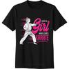 Soft Cotton Tee Soft Unisex Round Neck T Shirt Streetwear Girl Who Loves Karate Minimalist For Him Tees Plus Size Tshirt Basic Tee