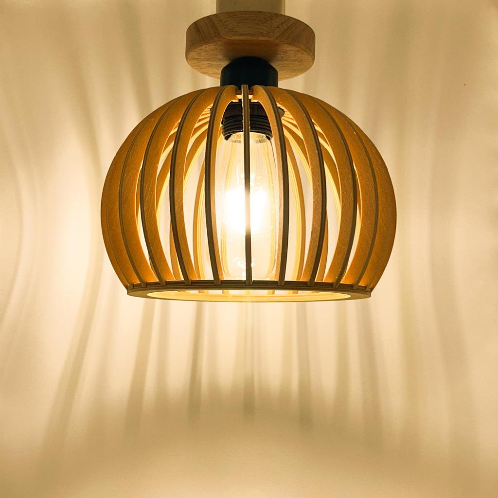 KY LEE ceiling stylish dining room single light cute interior lighting for living ceiling LED solid wood Japanese-style lamp, light, fixture, simple,