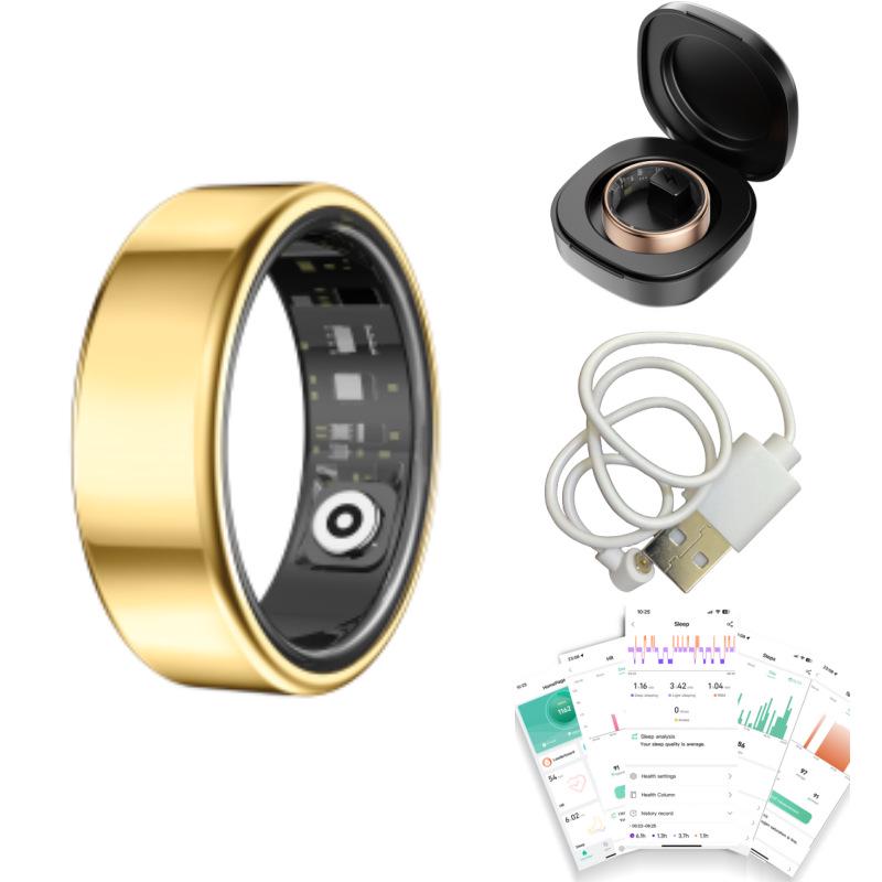 Smart Ring: Sleep, Heart Rate, Blood Oxygen & Pressure Monitoring with Exercise Tracking & Remote Camera Control