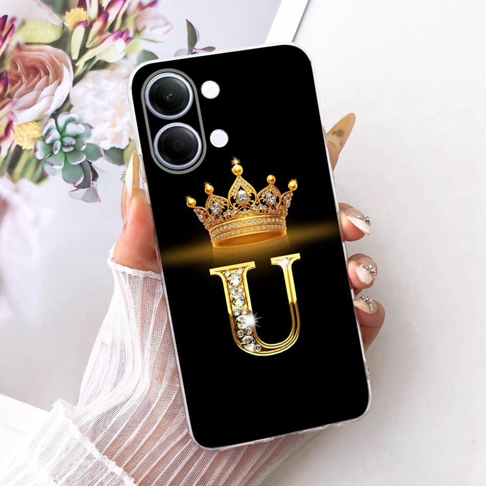 For Vivo Y05 Y11d 2026 Fashion Crown Letter Phone Case For Vivo Y11D Y05 4G Soft Silicone TPU Cases
