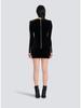 2024 Euro-American Beaded Sleeve Slim Bodycon Mini Dress
