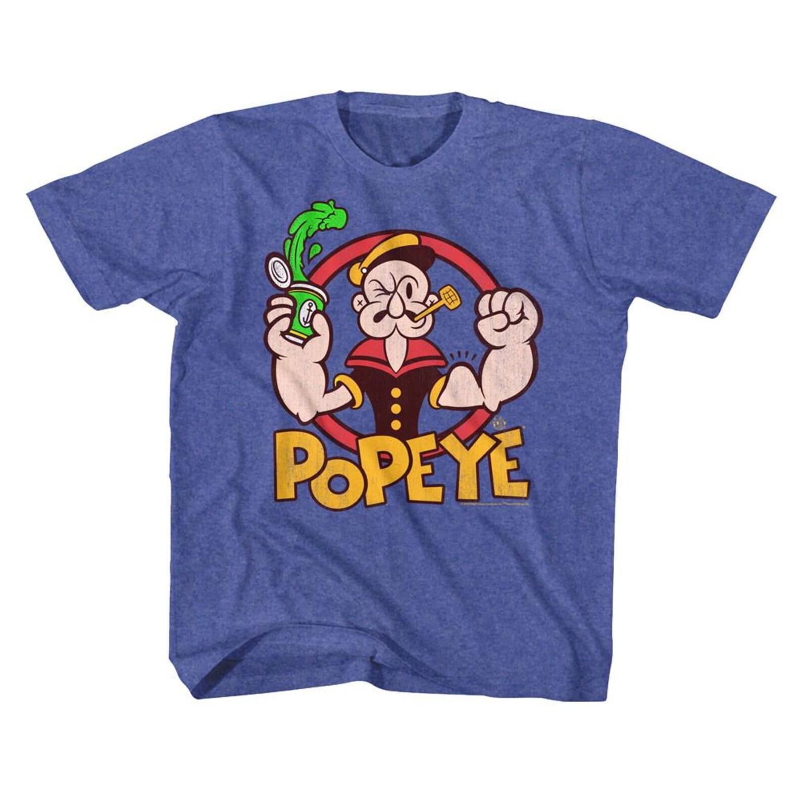 Popeye Spinach Vintage Royal Youth T-Shirt 130