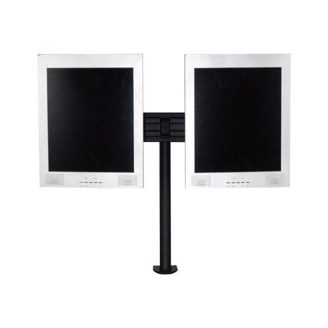 NEWSTAR Support de table - Montage sur bureau pour 2 écrans LCD - Taille d'écran : 19"-30" - Noir