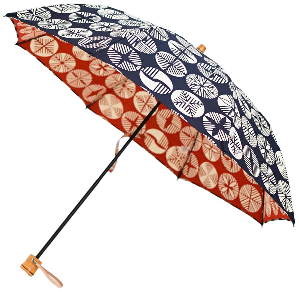 

Сделано в Японии, складной зонт Isago Pattern 50 см, для солнечных и дождливых дней, двухъярусный складной зонт Furoshiki с японским узором, защита от ультрафиолета