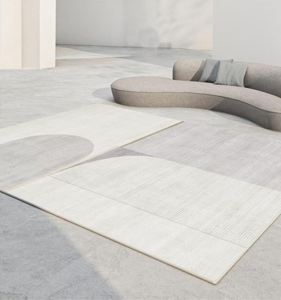 Simplicity Geometric Carpet Living Room Light Luxury Decoration Sofa Area Rugs Non-slip Bedroom Lounge Soft Floor Mat Washable
